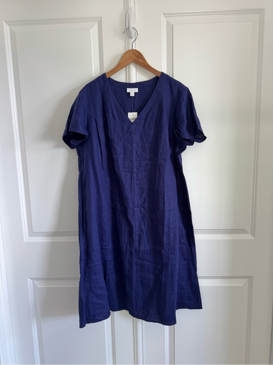 J. Jill Dresses & Skirts - J. Jill Purple/Blue V‑Neck Linen Dress